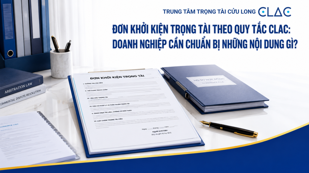 đơn khởi kiện trọng tài